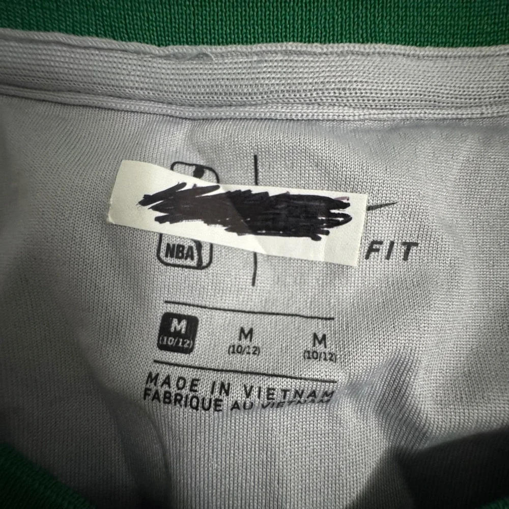 Nike Boston Celtics Kyrie Irving 11 Swingman Jersey Youth Medium Grey Green